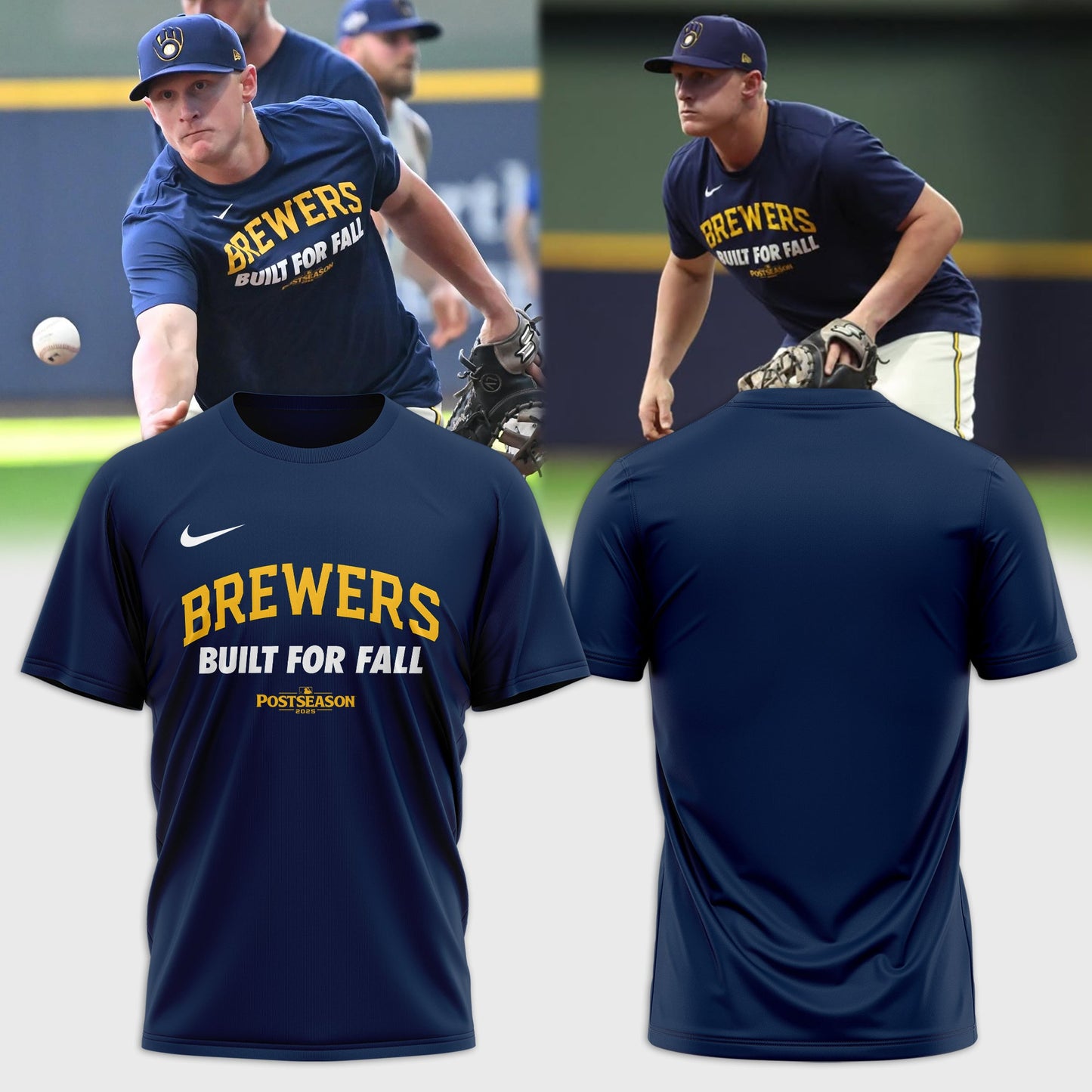 Milwaukee Brewers Built for Fall. Ready for October T-Shirt