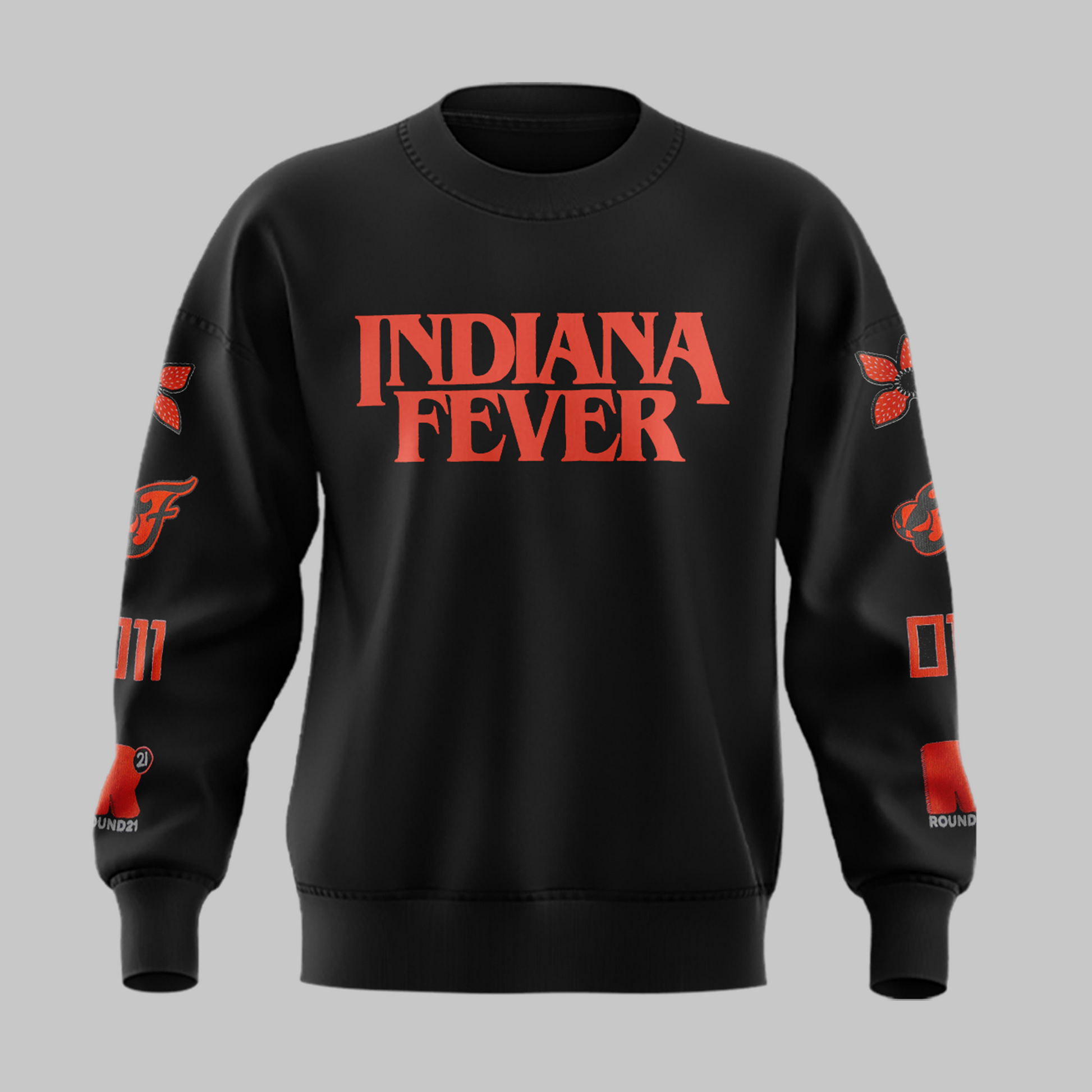 Indiana Fever Stranger Things Rebel Swingman Limited Edition Black Sweatshirt