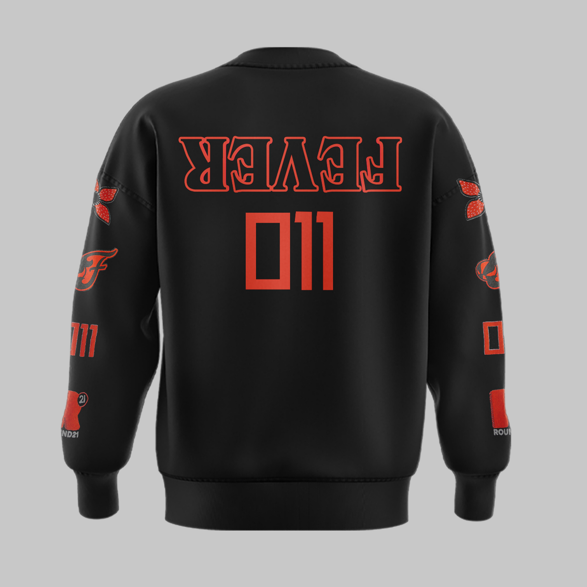 Indiana Fever Stranger Things Rebel Swingman Limited Edition Black Sweatshirt