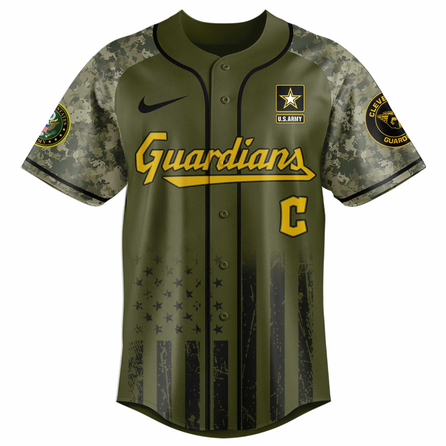 Cleveland Guardians MLB x 250 U.S. ARMY Baseball Jersey 03