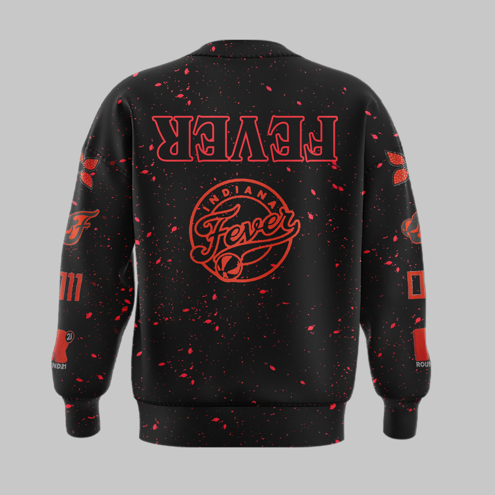 Indiana Fever Stranger Things Rebel Swingman Limited Edition Black Sweatshirt