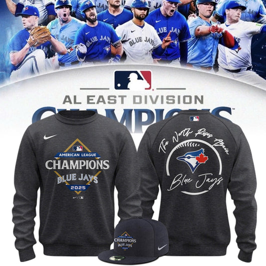 2025 American League Champions Toronto Blue Jays Sweatshirt - Blue Jays King of the American League Gray Sweatshirt