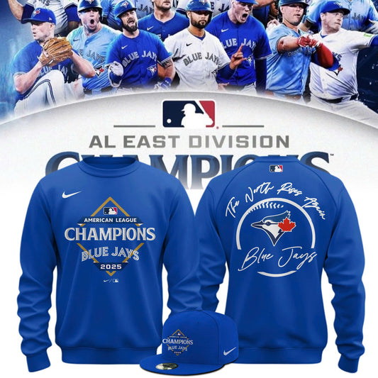2025 American League Champions Toronto Blue Jays Sweatshirt - Blue Jays King of the American League Blue Sweatshirt