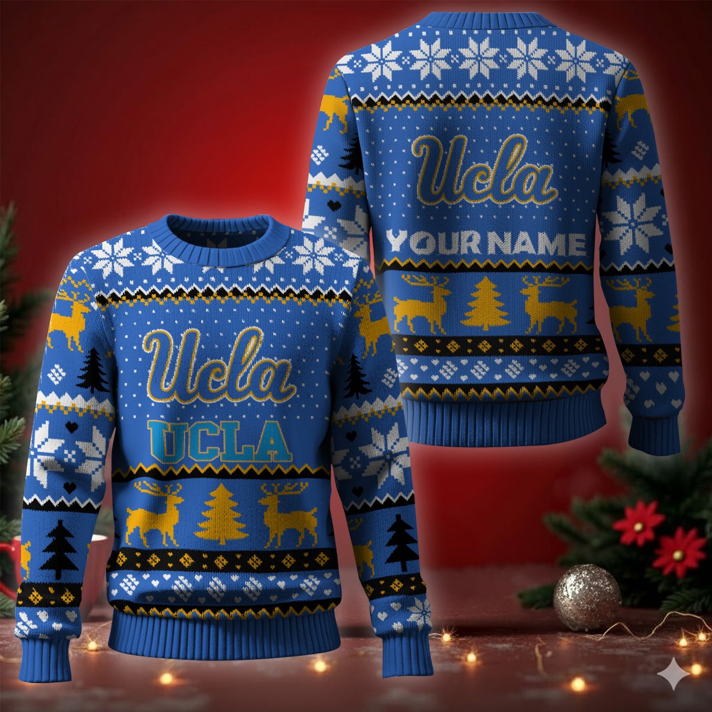 Ucla Bruins Ugly Christmas Sweater - Cozy & Playful Ugly Sweater Design