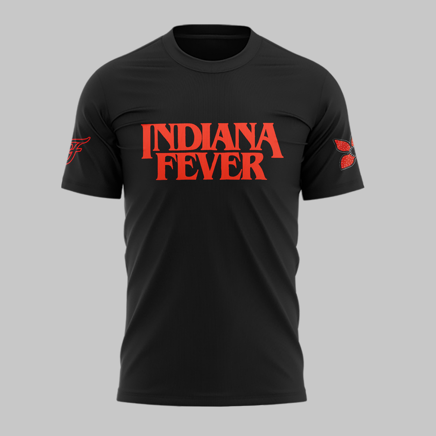 Indiana Fever Stranger Things Rebel Swingman Limited Edition Black T-Shirt