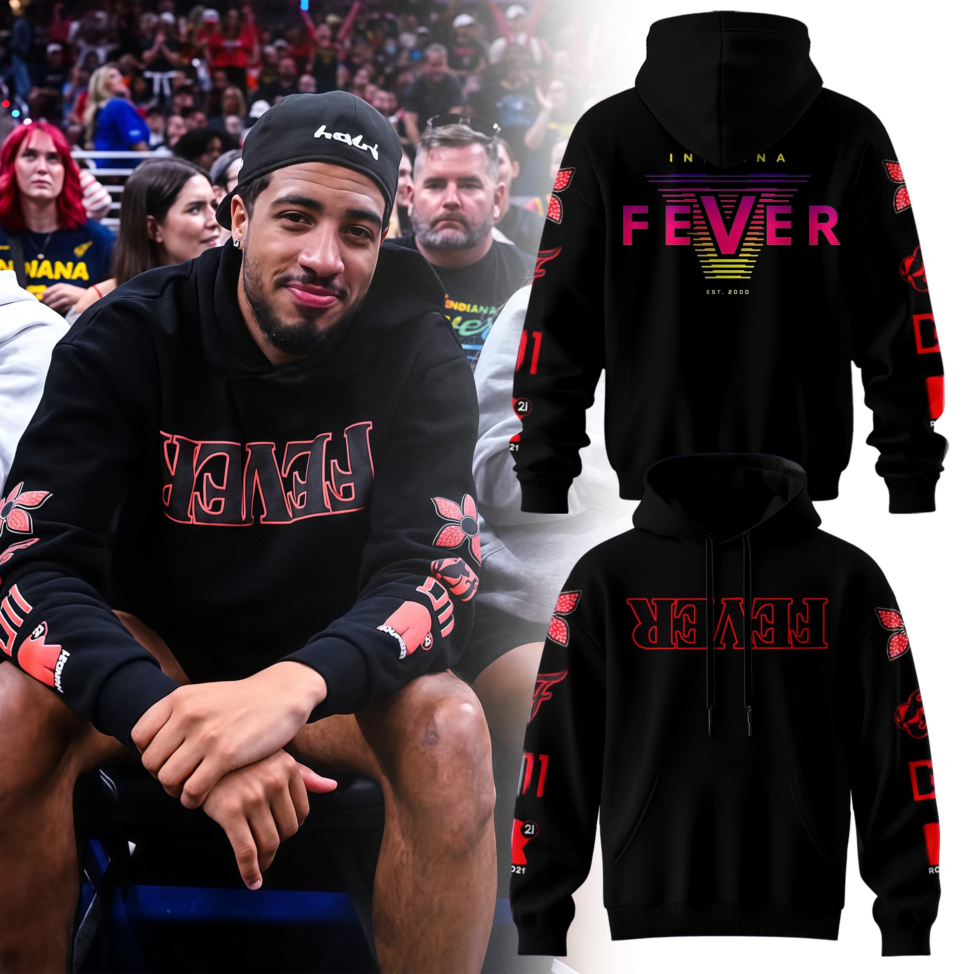 Indiana Fever Stranger Things Hoodie