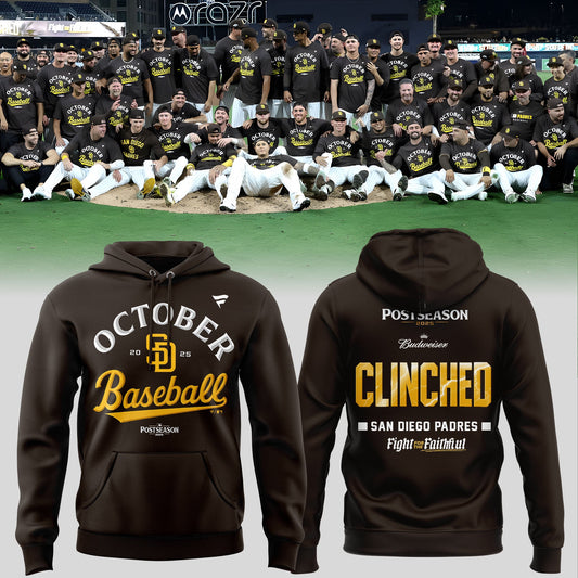 San Diego Padres Fight For The Faithful Postseason October Baseball Hoodie For Fans