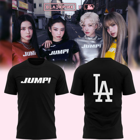 Jennie Jump! T-Shirt - LA Dodgers x Blackpink T-Shirt
