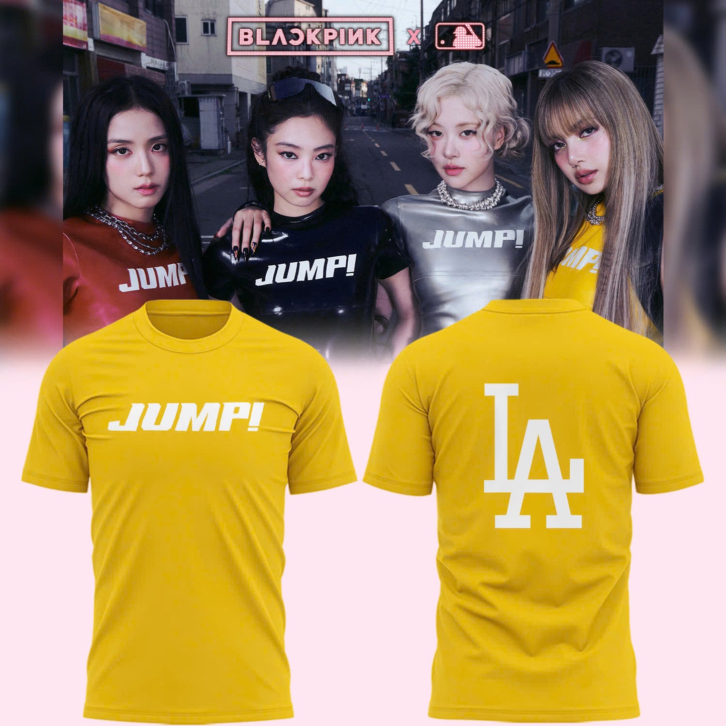 Lisa Jump! T-Shirt - LA Dodgers x Blackpink T-Shirt