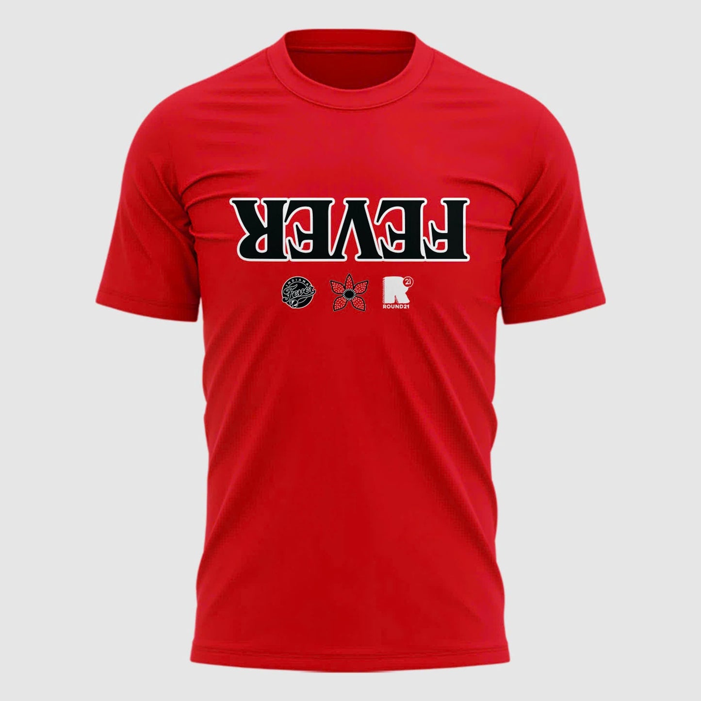 Exclusive Indiana Fever Stranger Things T-Shirt Red