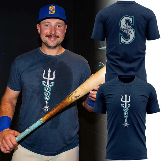 Seattle Mariners Vintage Trident T-Shirt - Limited Edition