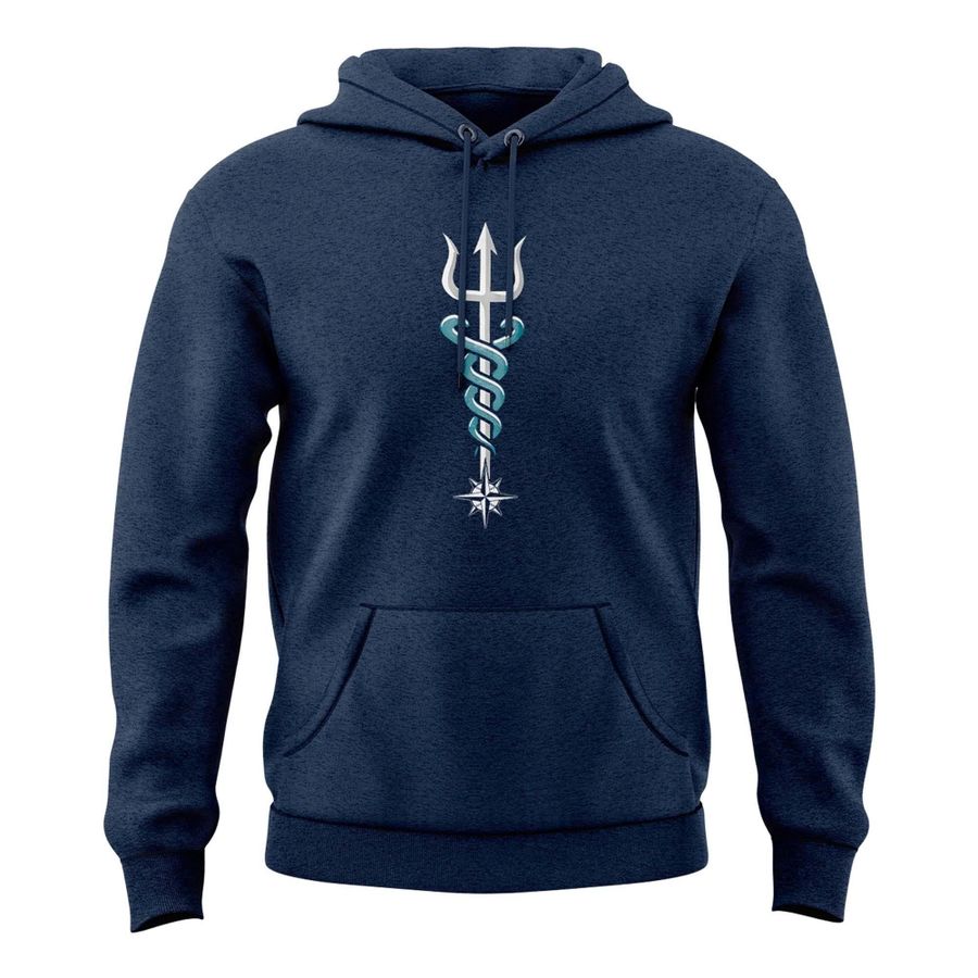 Seattle Mariners Vintage Trident Hoodie - Limited Edition