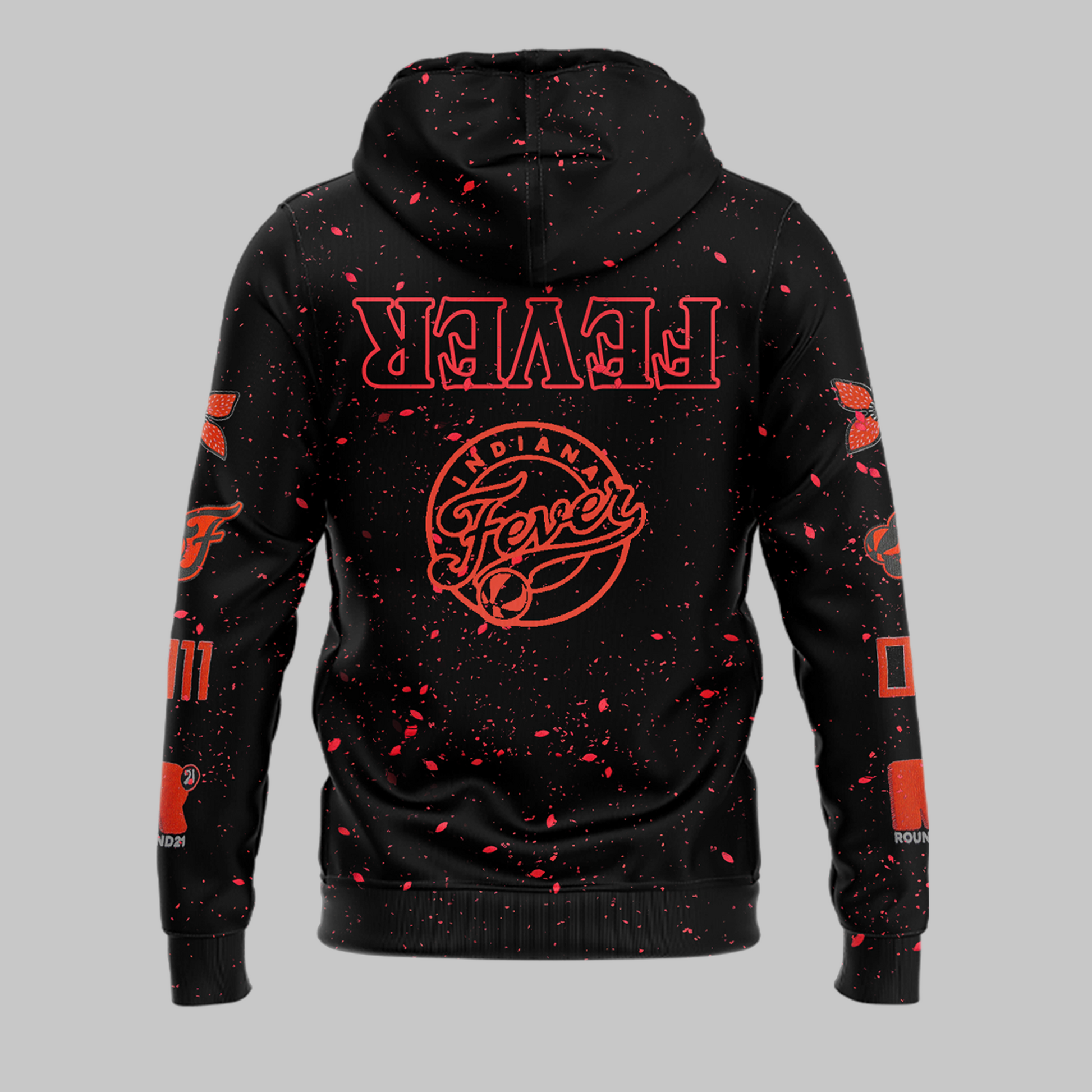 Indiana Fever Stranger Things Rebel Swingman Limited Edition Black Hoodie