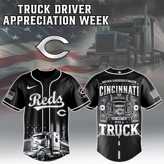 Cincinnati Reds Nation Truck Driver Appreciation Week Limited Edition Jersey 2025