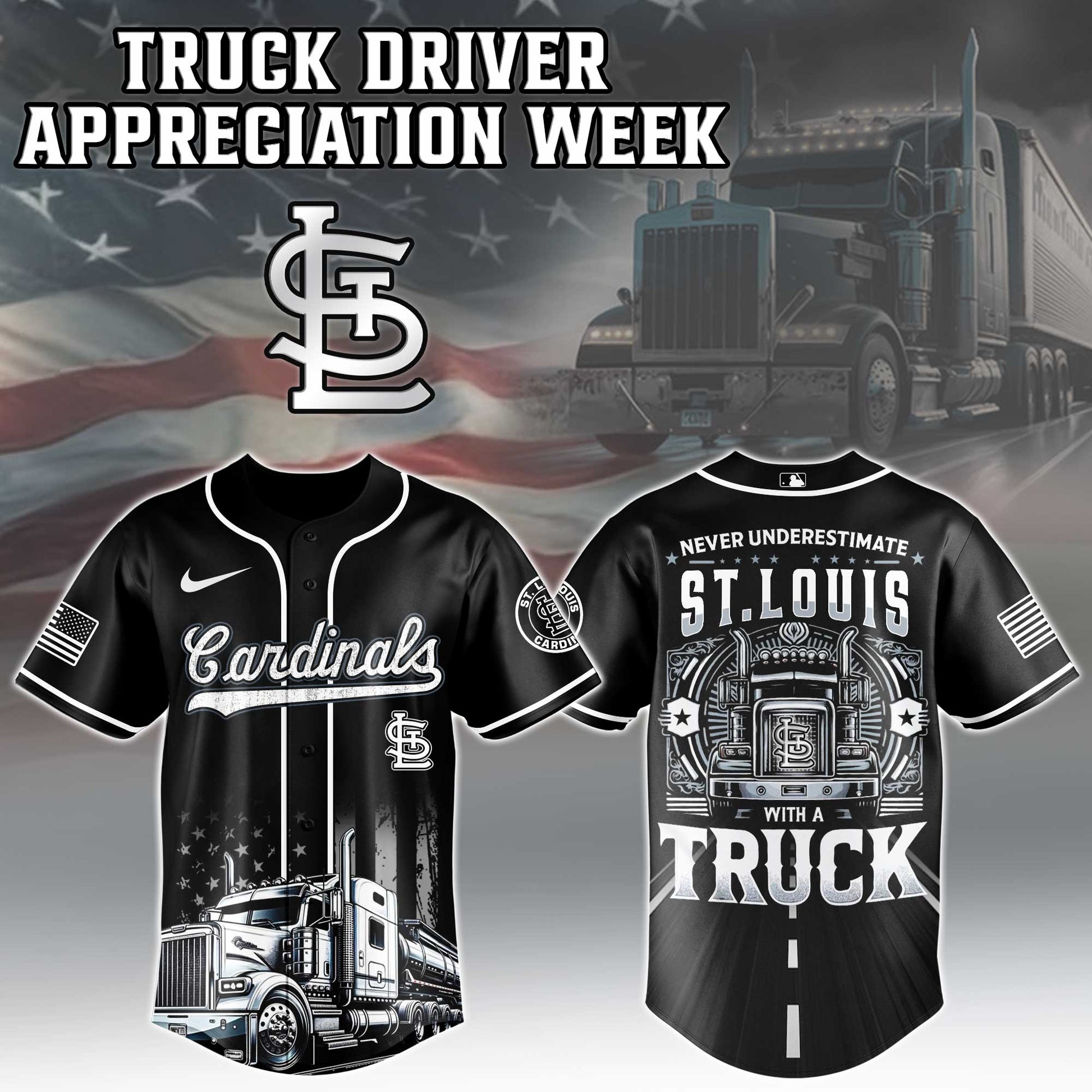 St.Louis Cardinals Nation Truck Driver Appreciation Week Limited Edition Jersey 2025