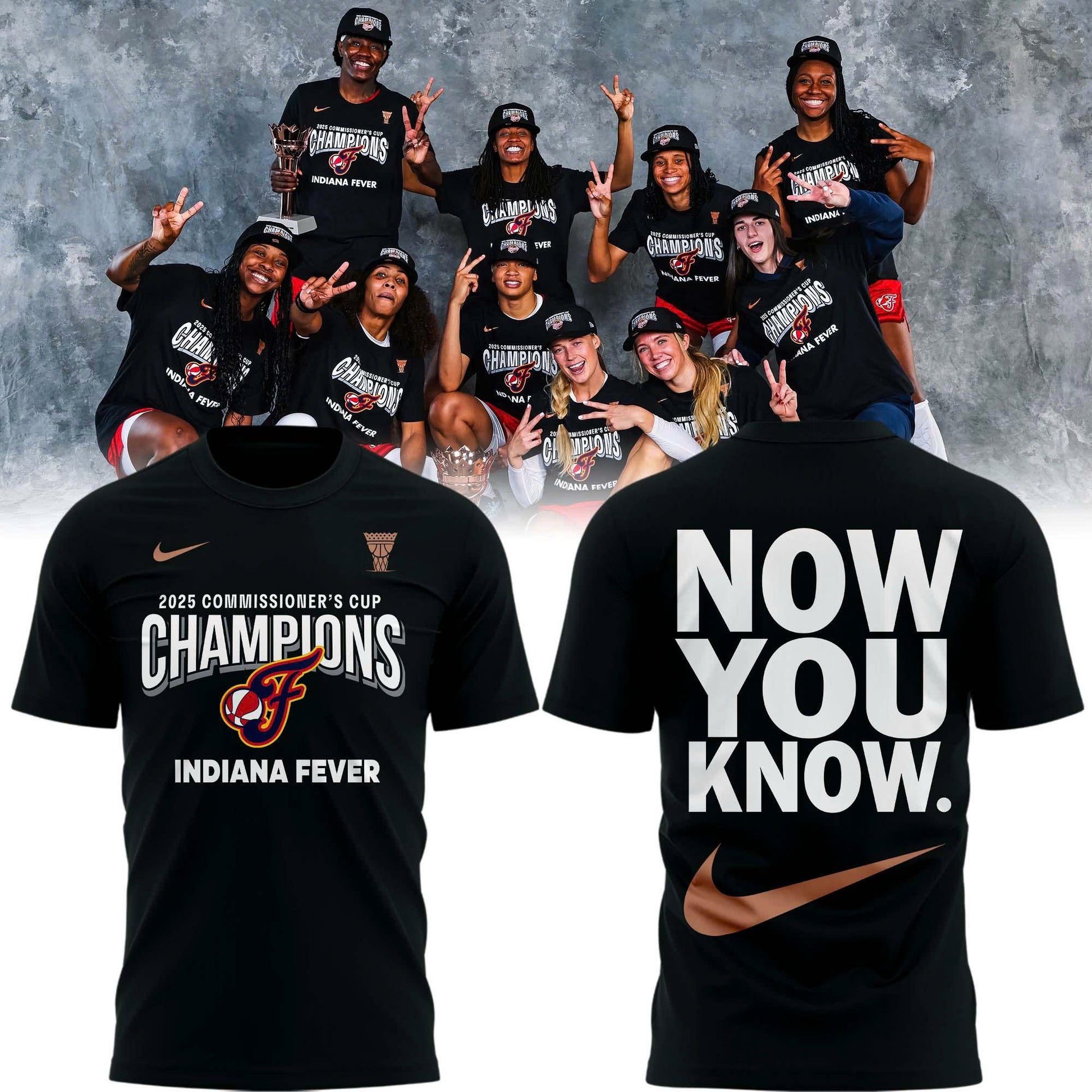 Special Now You Know. 2025 WNBA Commissioner’s Cup Champions T-Shirt