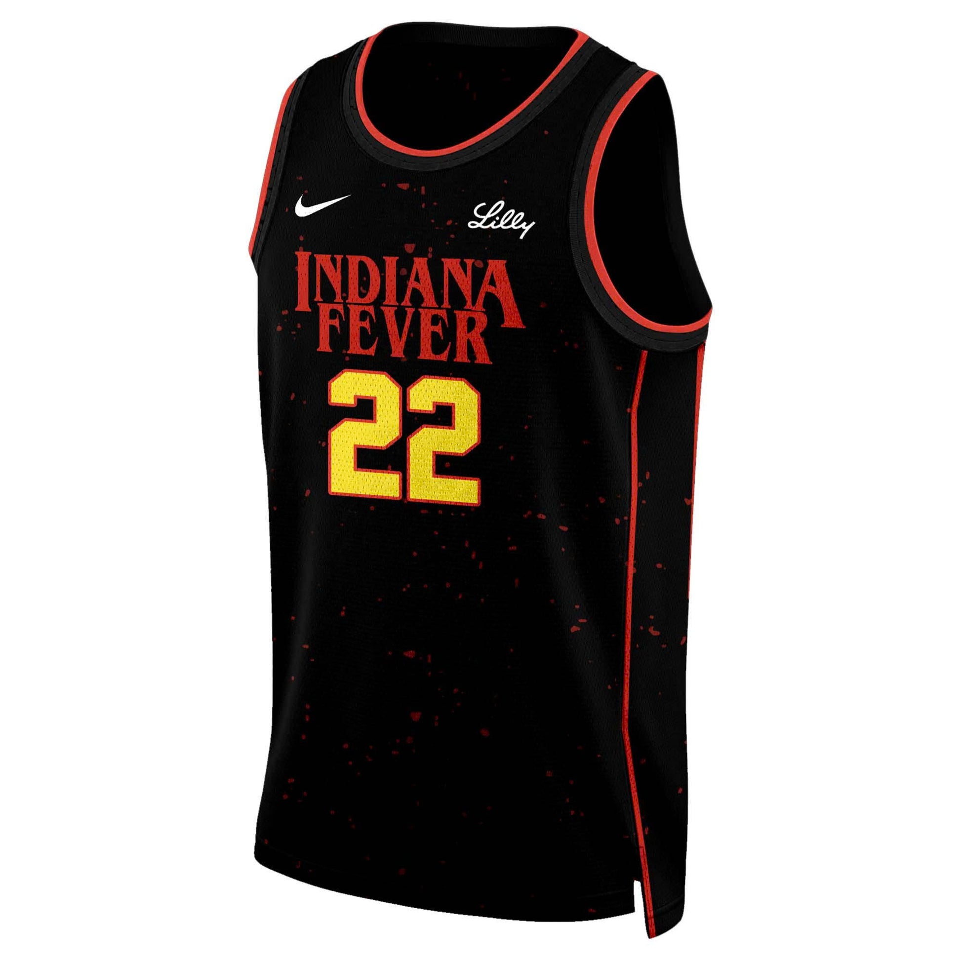Indiana Fever Stranger Things Rebel Swingman Limited Edition Black Jersey Custom Name Number
