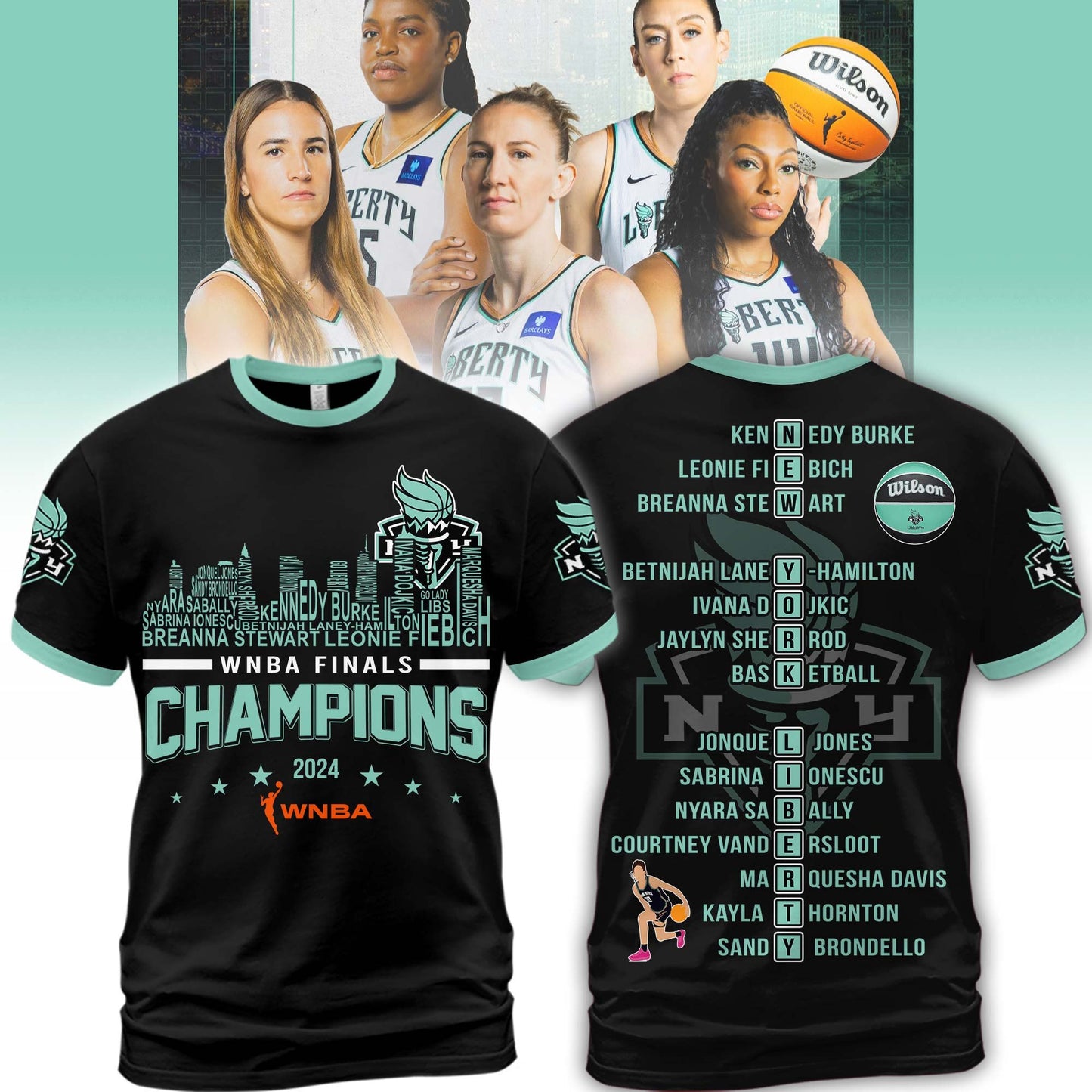 2024 WNBA Champions New York Liberty Hoodie - NY Liberty Champions Premium Shirt - High-end Gear For Fan - Unique Christmas Gift Idea