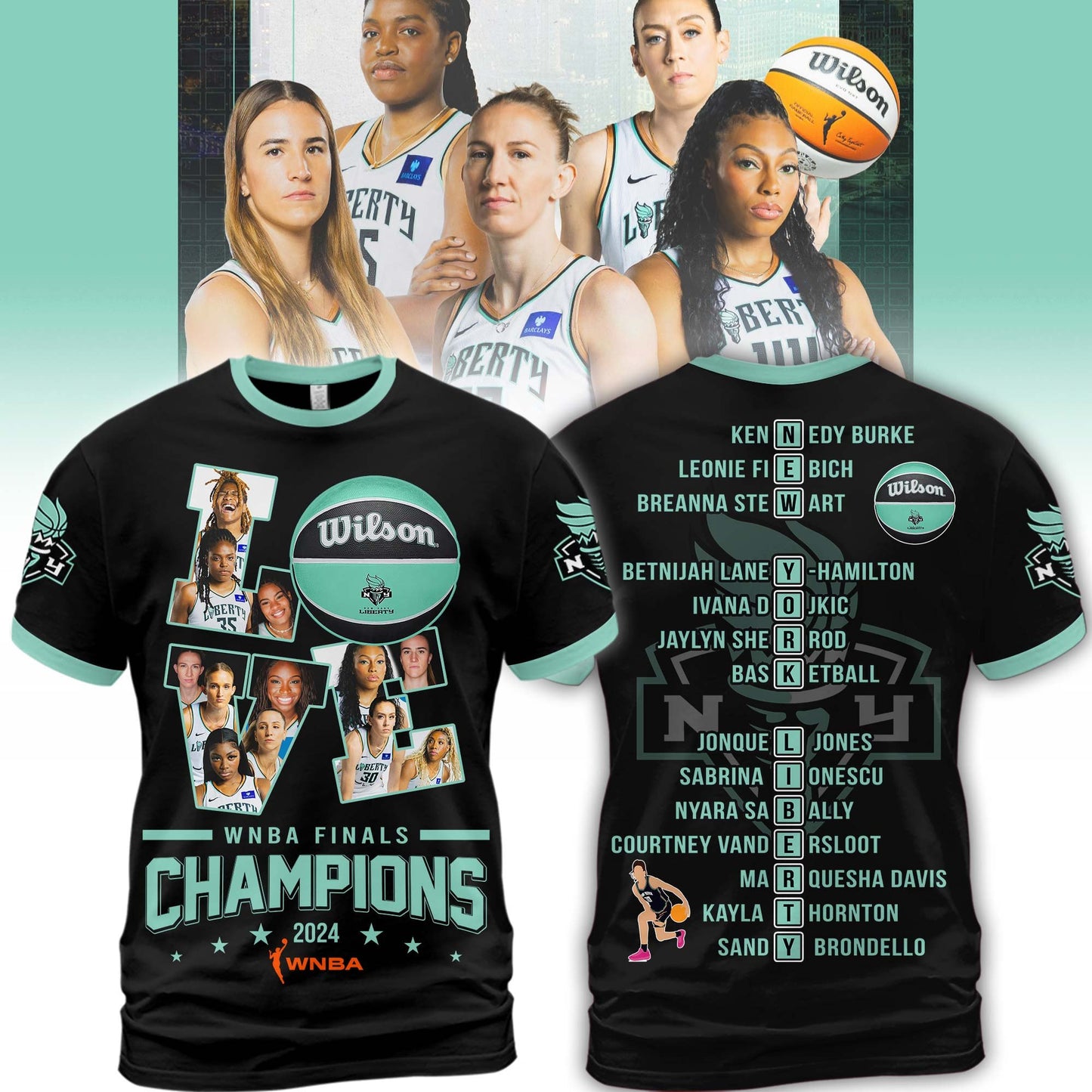 2024 WNBA Champions New York Liberty Hoodie - NY Liberty Champions LOVE Shirt - High-end Gear For Fan - Unique Christmas Gift Idea