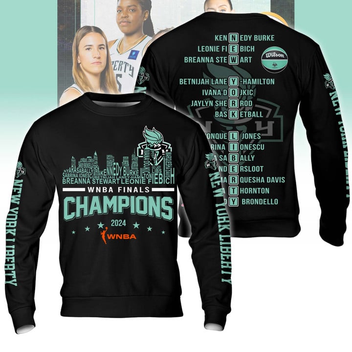 2024 WNBA Champions New York Liberty Hoodie - NY Liberty Champions Premium Shirt - High-end Gear For Fan - Unique Christmas Gift Idea