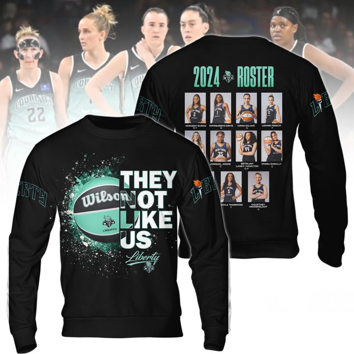 2024 WNBA Champions New York Liberty Hoodie - They Not Like Us NY Liberty Champions Black Shirt