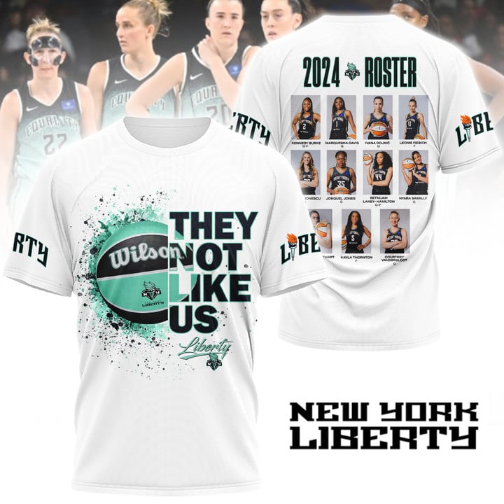 2024 WNBA Champions New York Liberty Hoodie - They Not Like Us NY Liberty Champions White Shirt