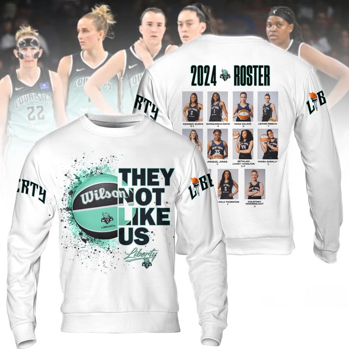 2024 WNBA Champions New York Liberty Hoodie - They Not Like Us NY Liberty Champions White Shirt