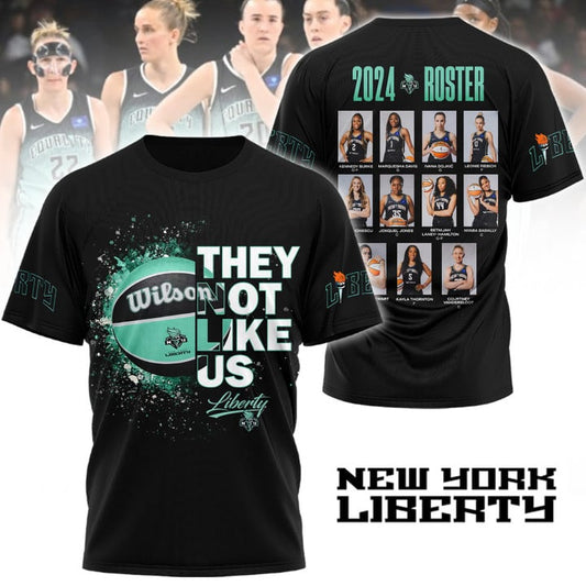 2024 WNBA Champions New York Liberty Hoodie - They Not Like Us NY Liberty Champions Black Shirt