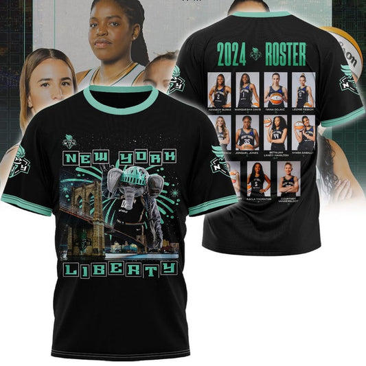 2024 WNBA Champions New York Liberty Hoodie - NY Liberty Champions Black Elephant Shirt - High-end Gear For Fan - Unique Christmas Gift Idea