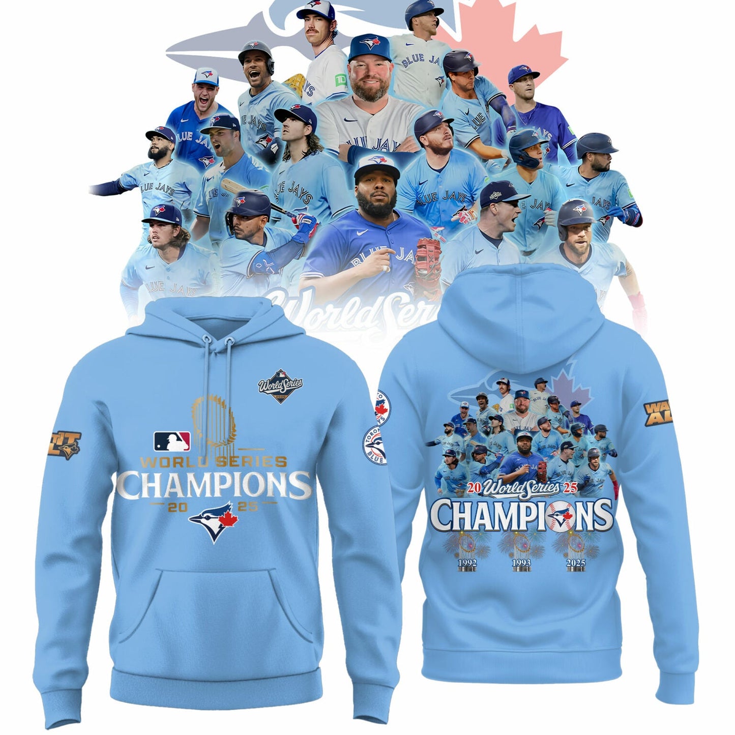Toronto Blue Jays 2025 World Series Champions Limited Edition Combo Hoodie