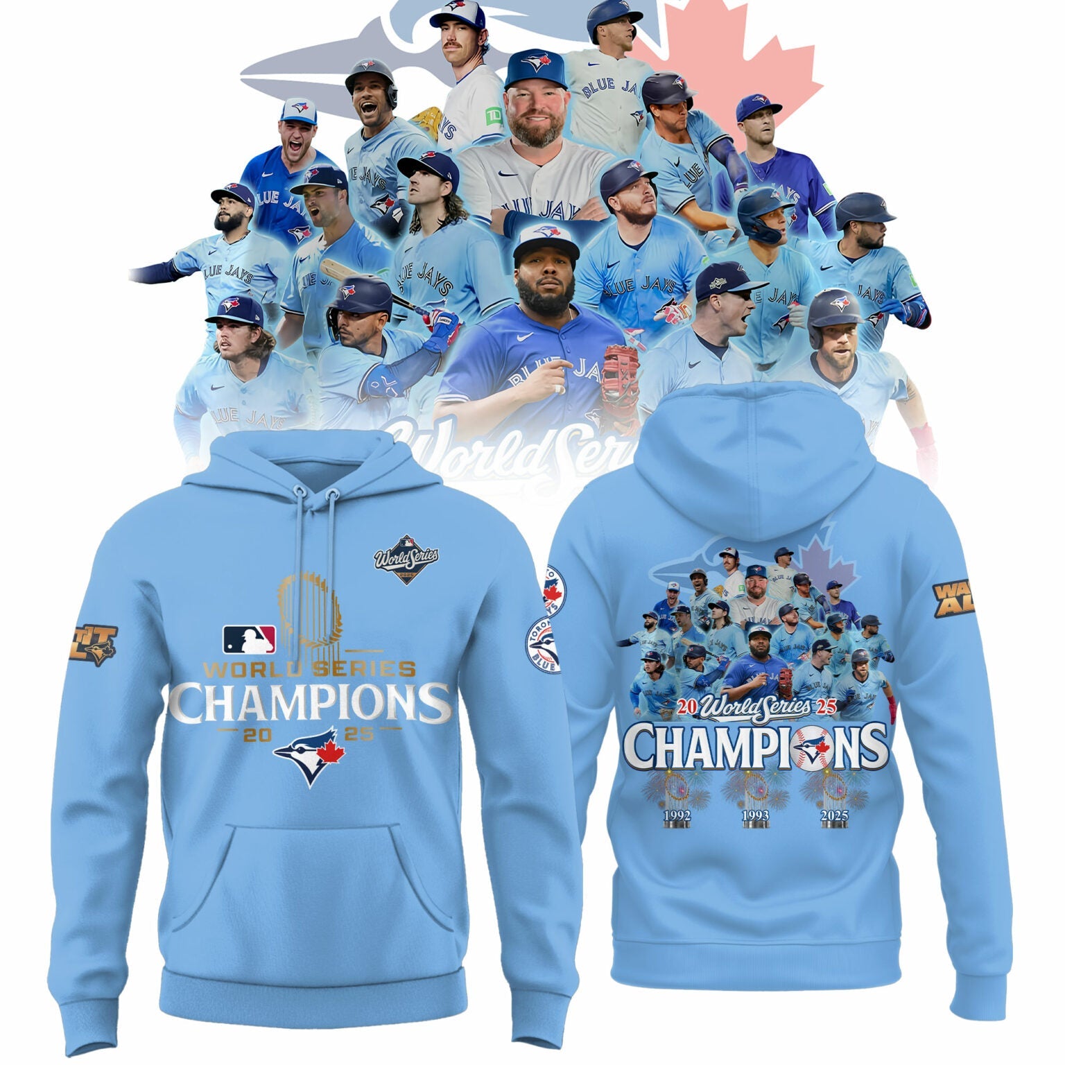 Toronto Blue Jays 2025 World Series Champions Limited Edition Combo Hoodie