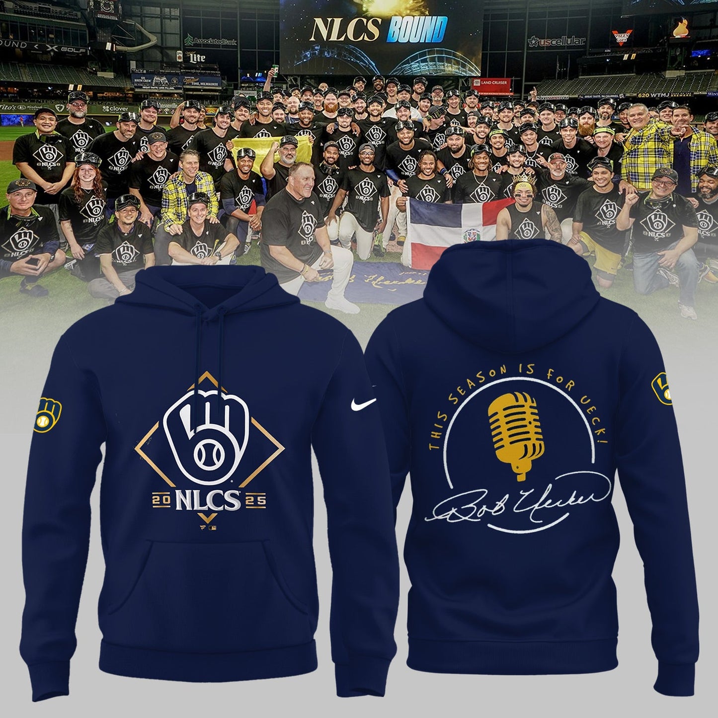 [One special Crew] Milwaukee Brewers NLCS – This Season is for UECK Hoodie