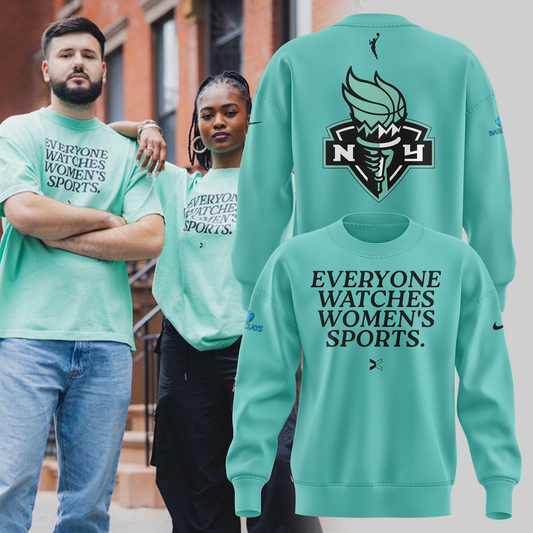 2024 WNBA Champions New York Liberty Premium Sweatshirt - NY Liberty History Champions Turquoise Set