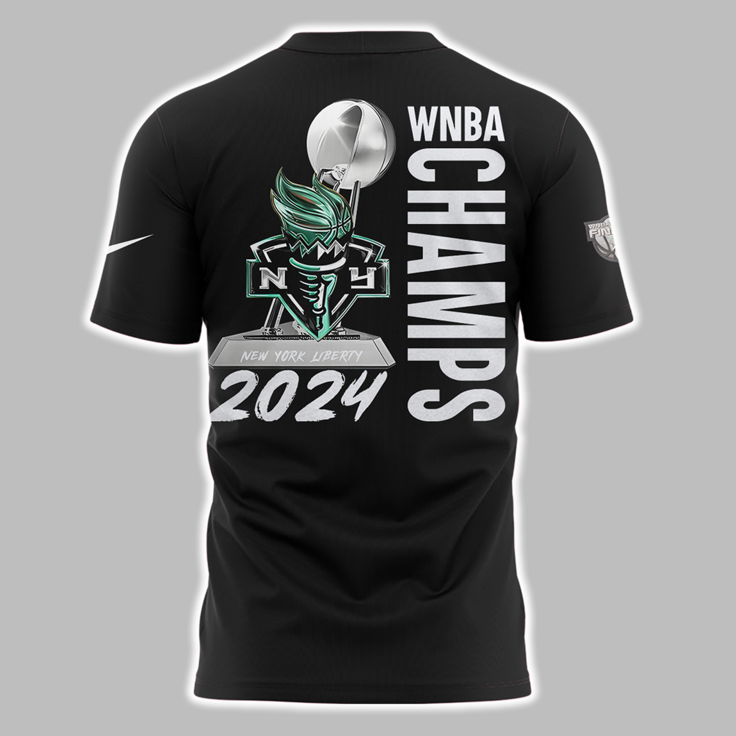 2024 WNBA Champions New York Liberty T-shirt Jogger & Cap NY Liberty Silver Champions High-end Set