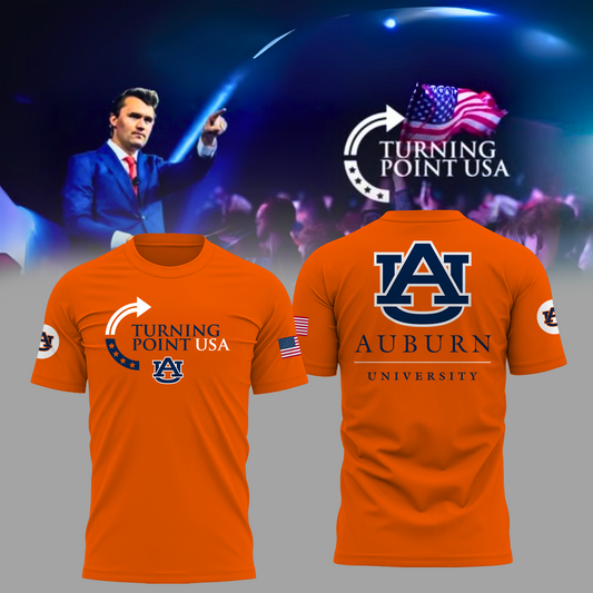 Charlie Kirk Memorial - Auburn University Turning Point USA T-Shirt - Auburn Turning Point Freedom Shirt