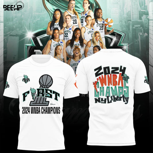 2024 WNBA Champions New York Liberty T-Shirt - NY Liberty History Champions Special Shirt Set NYL07 - Premium Christmas Gift For Real NY Liberty Fan