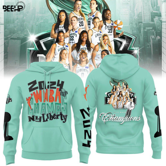 2024 WNBA Champions New York Liberty Hoodie - NY Liberty History Champions Special Set NYL06 - Premium Christmas Gift For Real Fan