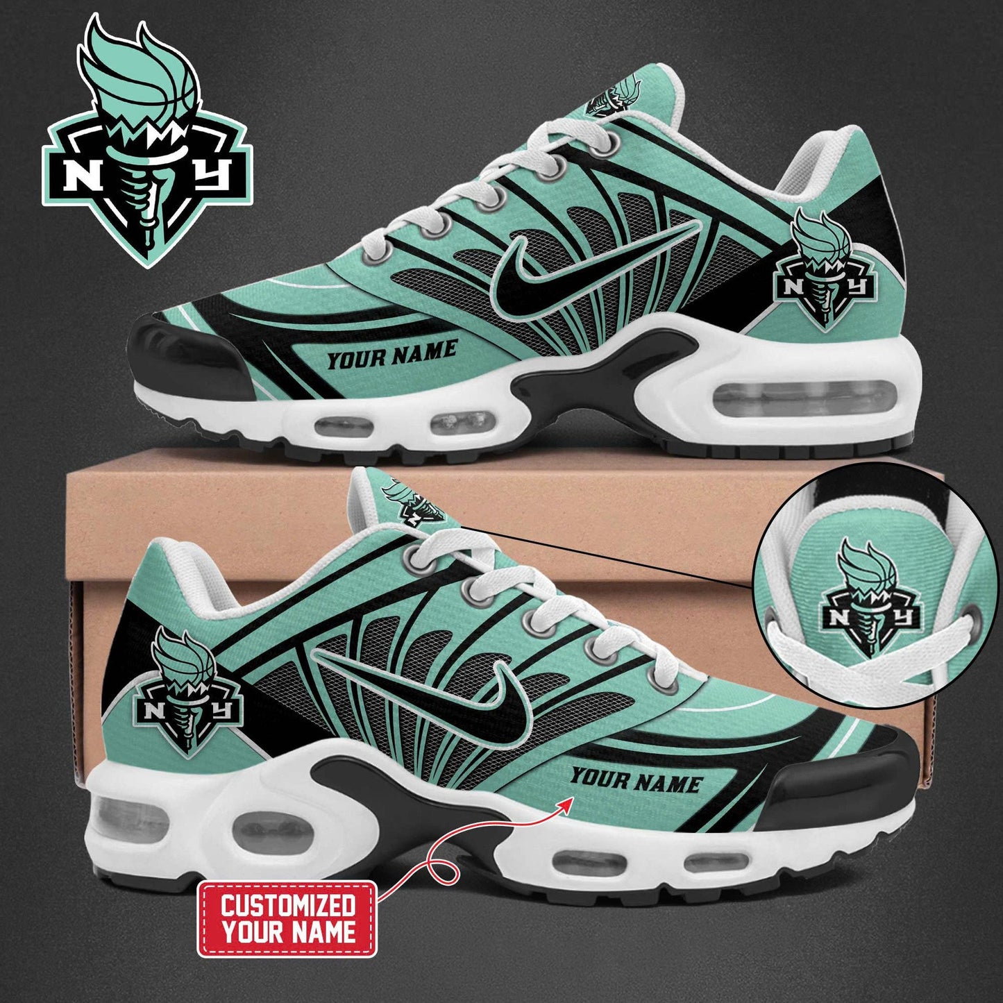 2024 WNBA Champions New York Liberty TN Shoe - NY Liberty Champions Sneaker NYL01 - Premium Christmas Gift Idea For NY Liberty Real Fan