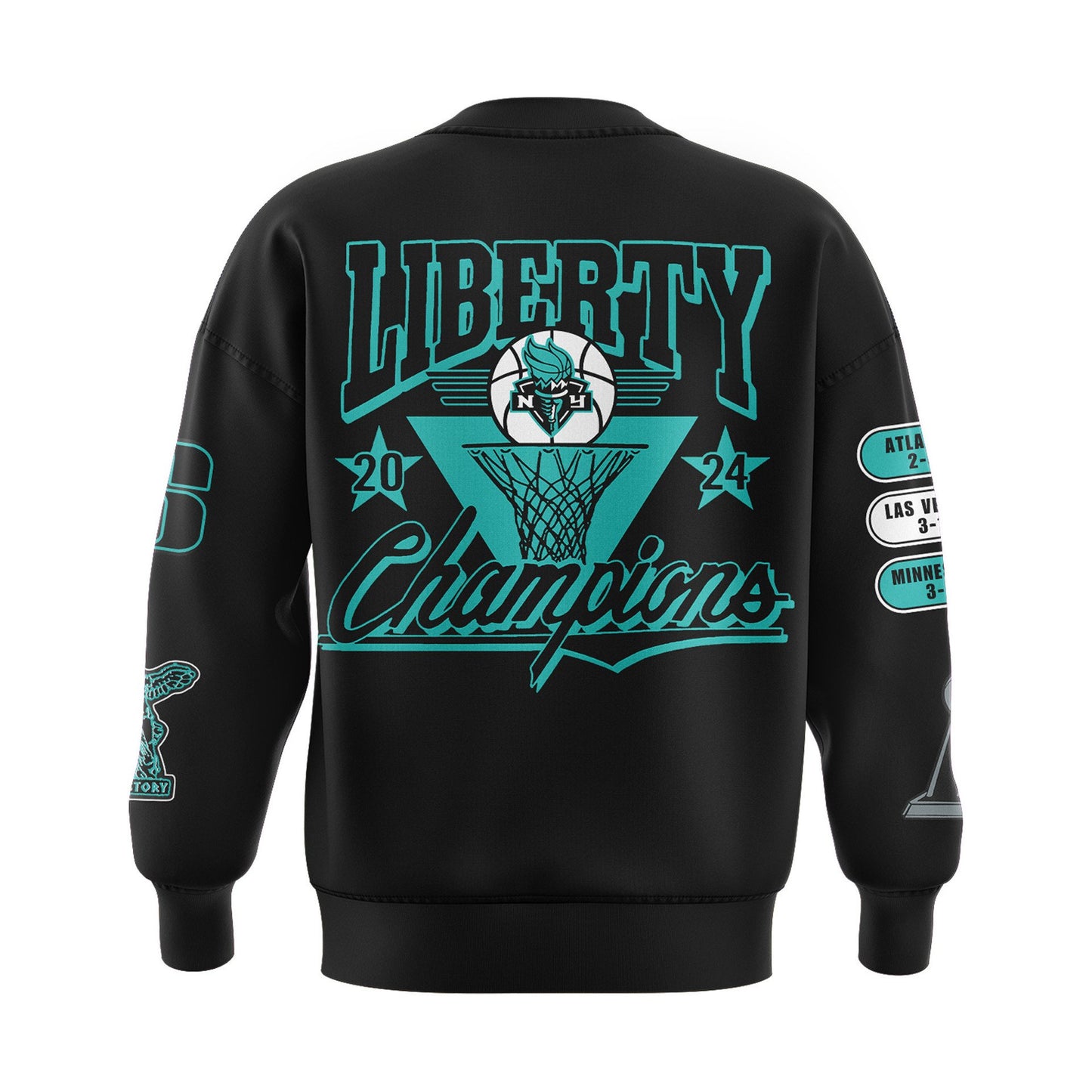 2024 WNBA Champions New York Liberty Sweatshirt - Liberty Has A Nice Ring To It - Premium Christmas Gift For Real NY Liberty Fan