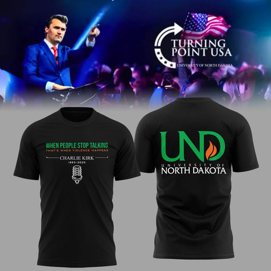 University Of North Dakota x Turning Point USA 2025 TShirt