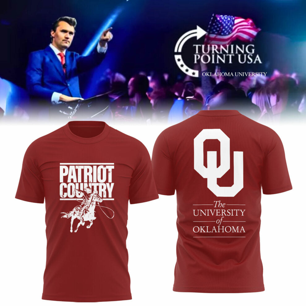 The University Of Oklahoma x Turning Point USA 2025 TShirt