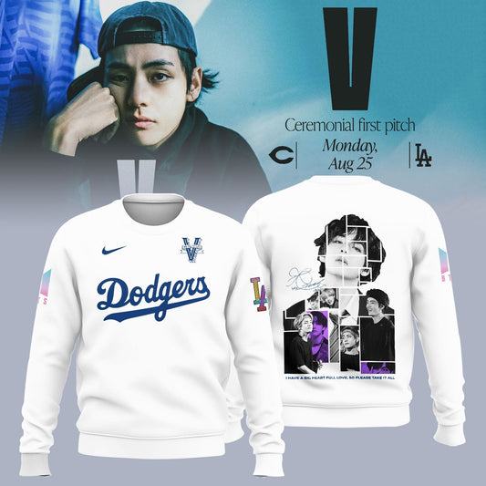 V BTS x Los Angeles Dodgers Sweatshirt