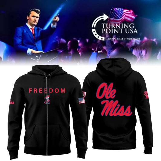 Charlie Kirk Memorial - University of Mississippi Turning Point USA - Mississippi Turning Point Freedom Shirt