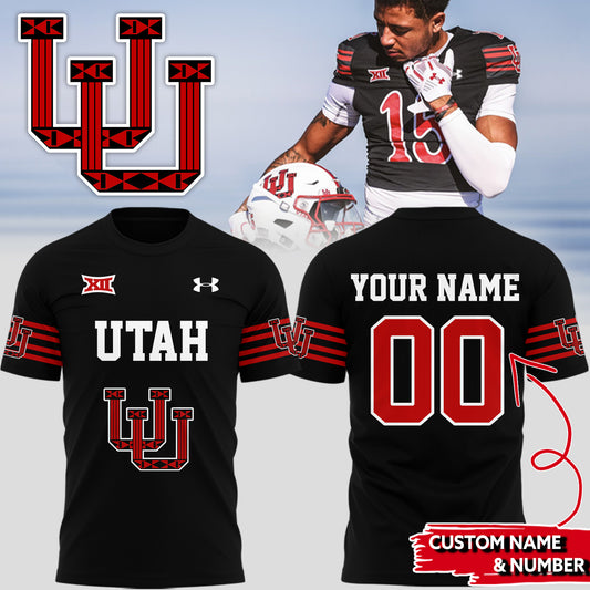 Utah Football Team Limited Edition  Tshirt Custom Name and Custom Number