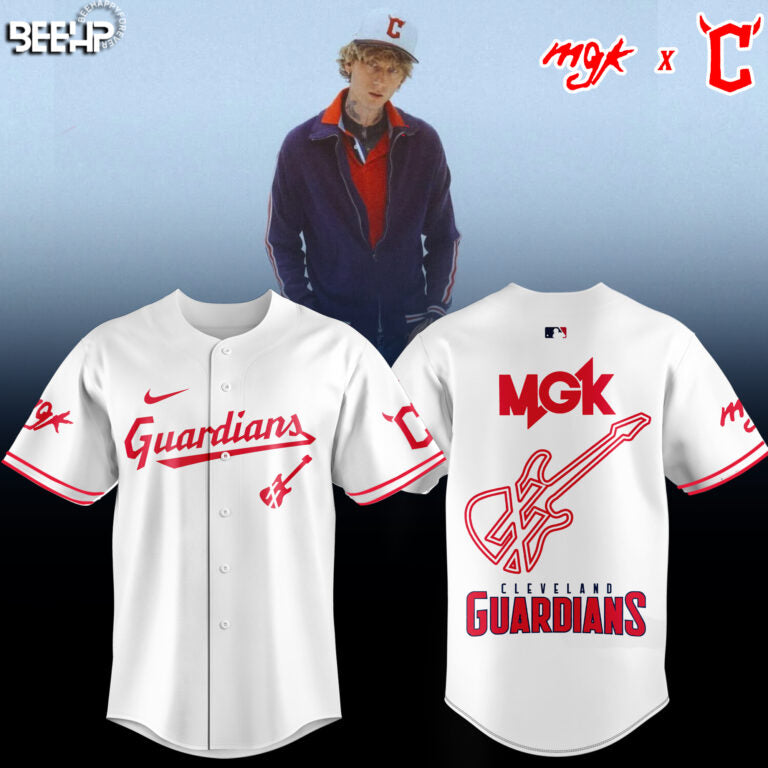 Cleveland Guardians x Mgk 2025 Limited Edition Baseball Jersey