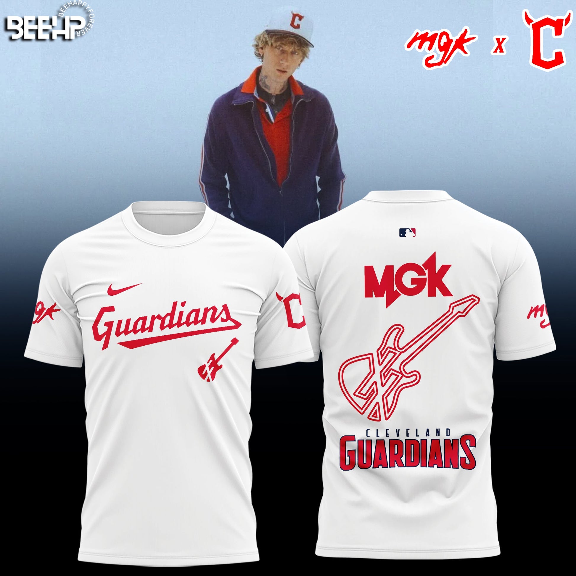 Cleveland Guardians x Mgk 2025 Limited Baseball T-Shirt
