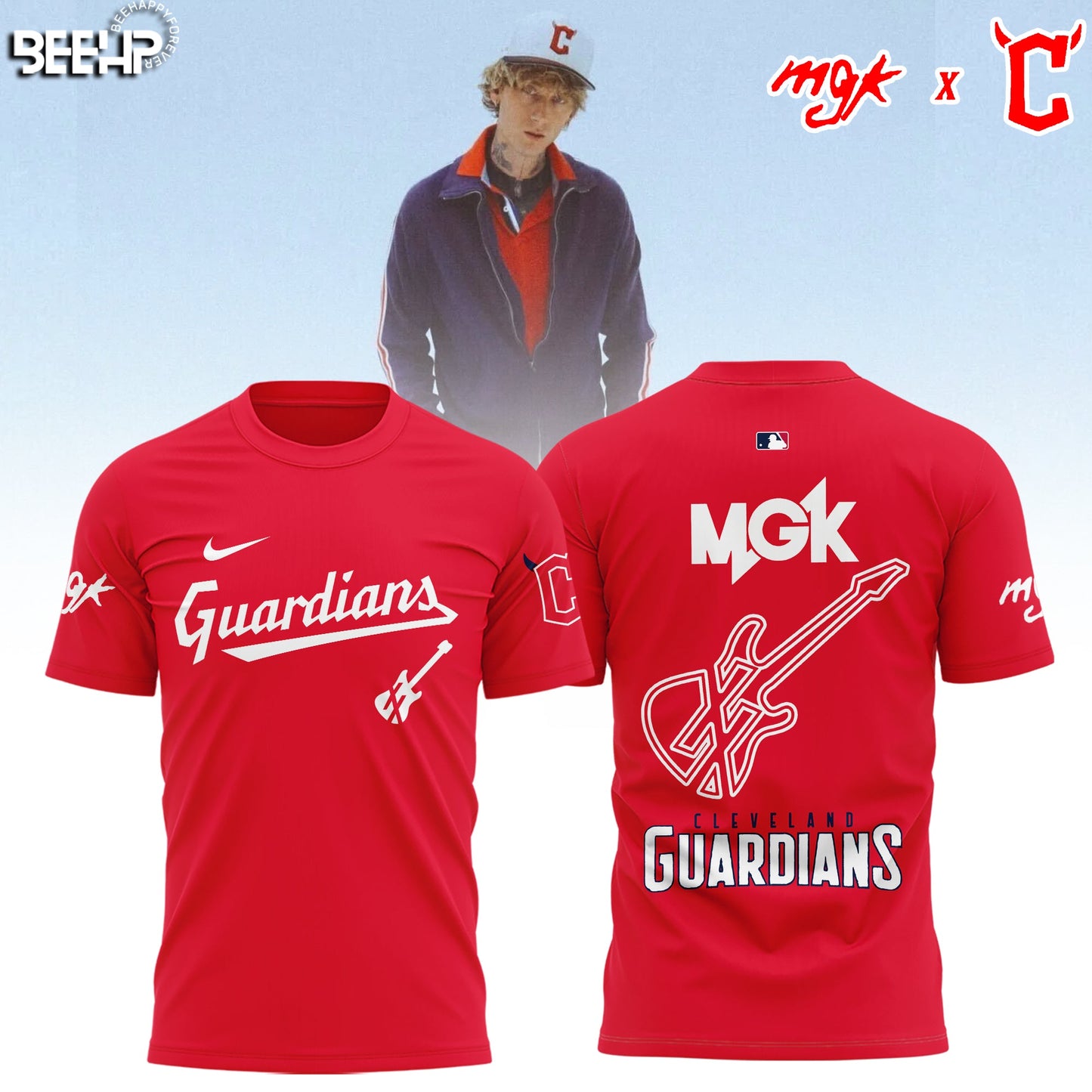 Cleveland Guardians x Mgk 2025 Limited Baseball T-Shirt