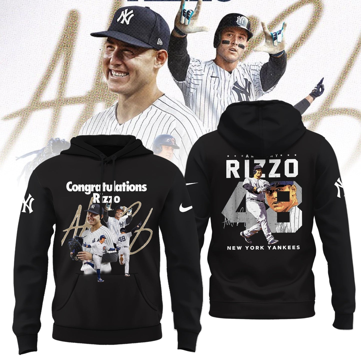 New York Yankees Legend Anthony Rizzo Hoodie