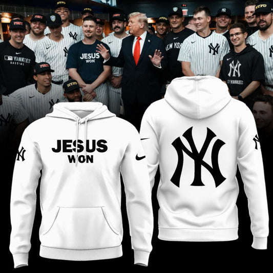 New York Yankees JESUS WON 2025 Hoodie