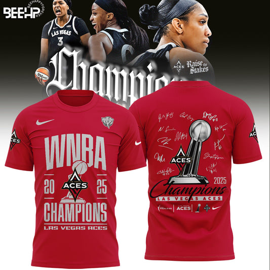 Las Vegas Aces 2025 WNBA Champions Limited Edition T-Shirt